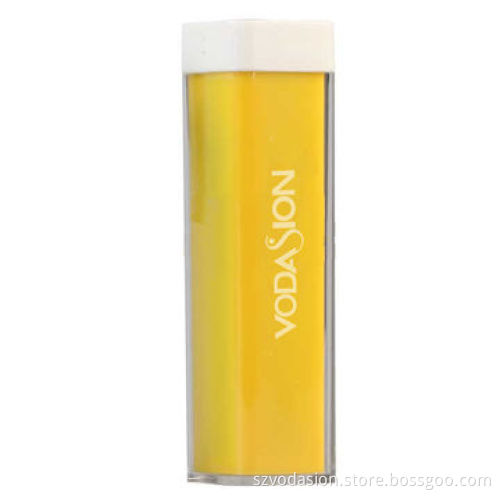 Top Quality Colorful Portable Lipstick Power Bank Charger with 2-light Indicators